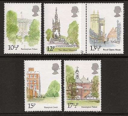 1980 : SET OF 5 : LONDON LANDMARKS : UNMOUNTED MINT