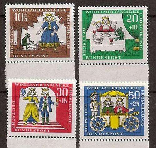 WEST GERMANY : 1966 : HUMANITARIAN RELIEF FUNDS - THE FROG PRINCE : SG 1428/31 : UNMOUNTED MINT
