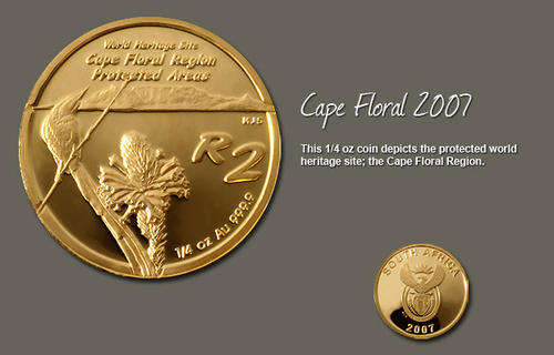 Cape floral 1/4 Oz Gold coin