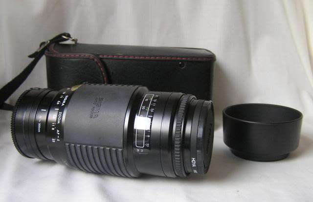 MINOLTA 75-300MM 1:4.5 - 5.6 SIGMA LENS /SONY ALPHA AF MOUNT