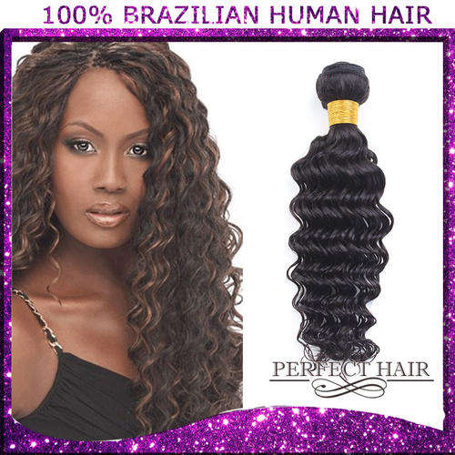 Brazilian Virgin hair, Deep Wave,100g,12"-30"