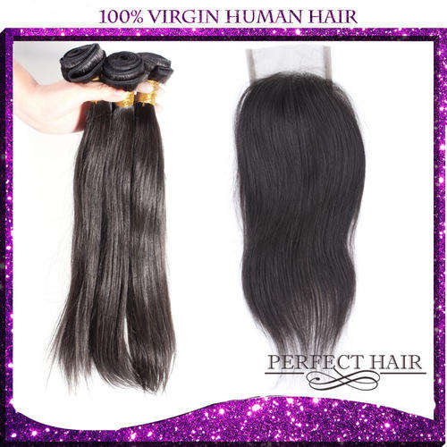 100%Brazilian human hair, Silky Straight,12"