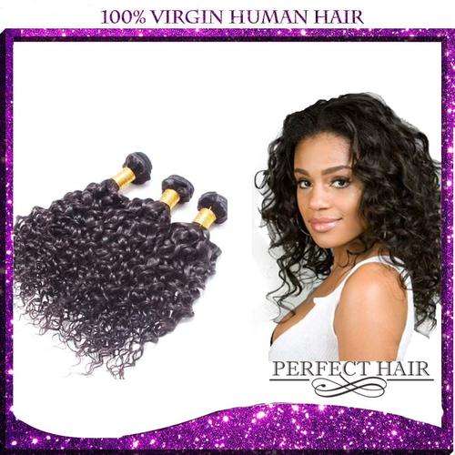 Brazilian human hair, curly 12"-30",300g  VIRGIN PERFECT HAIR