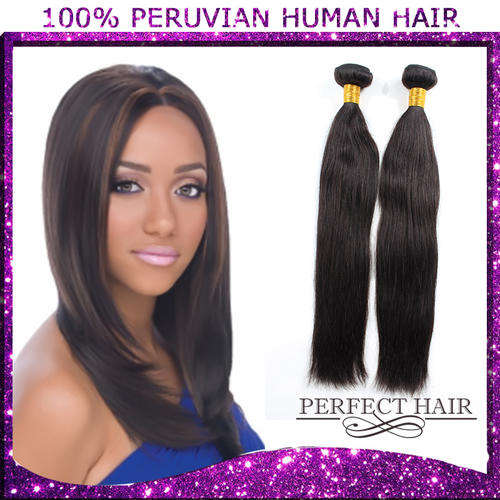 Peruvian human hair straight 14" 200g