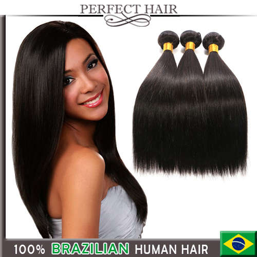 Brazilian Hair, Silky Straight, Virgin Human Hair, 12"-30", 300g/lot