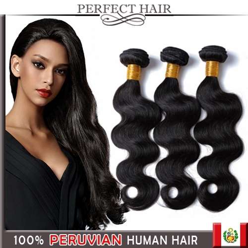 PERUVIAN HUMAN HAIR, Body Wave,300g,12"   Perfect Hair