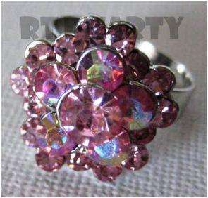 ROMANTIC SPARKLING RING  **CANDYFLOSS PINK**