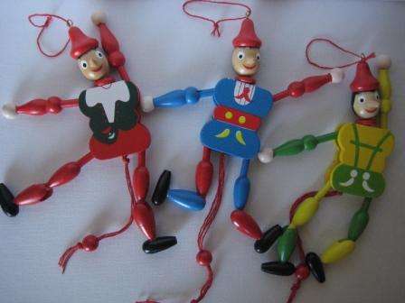 PINOCHIO PUPPETS  **WOOD**