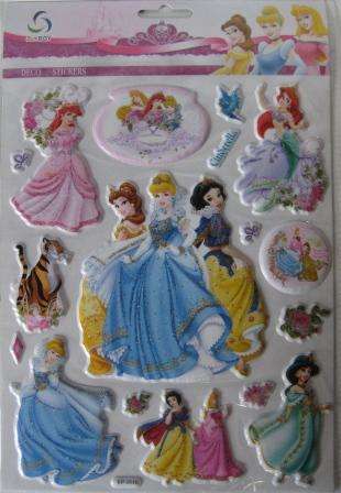 PUFFY STICKERS **DISNEY PRINCESS**