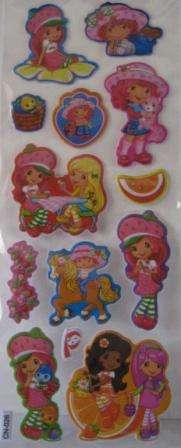 PUFFY STICKERS **STRAWBERRY SHORTCAKE**