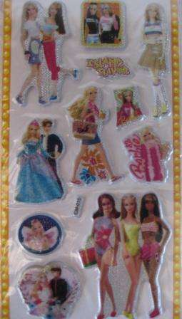 PUFFY STICKERS **BARBIE & FRIENDS**