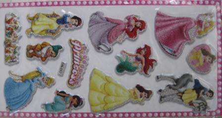 PUFFY STICKERS **DISNEY PRINCESS**