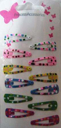 HAIRCLIPS **FLECKED** 6 PAIRS PER PACK