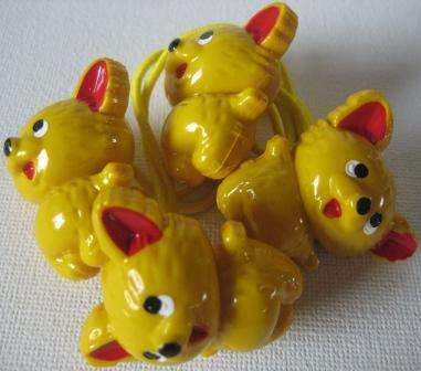 HAIR TIES **YELLOW** BEARS