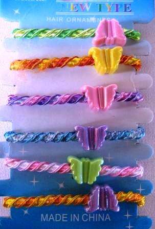 **HAIR TIES**BUTTERFLIES**