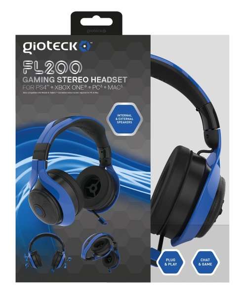Gioteck FL200 Stereo Gaming Headset (PS4,Xbox1,PC,Mac)
