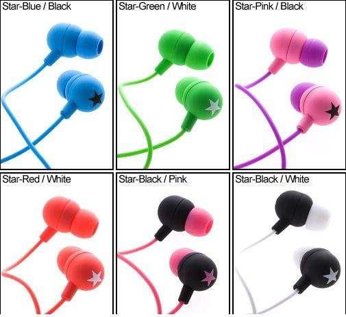 Earphones Star skull styles
