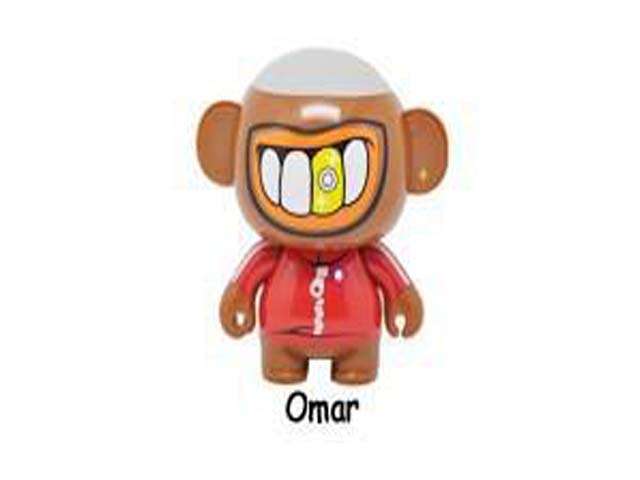 Speaker, Portable Cool Characters (OMAR) WHITE+GREEN SHIRT