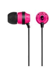 3X PAIRSSKULLCANDY - INK'D (with FREE SKULLPOUCH and different earbuds and CLIP) PINK/ORANGE/SILVER
