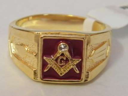 MASONIC  RING SIZE 13 - STARTING AT ONLY R129.00