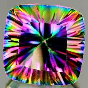 Concave Cut 9.16 Ct. Clean Natural Mystic Green Quartz