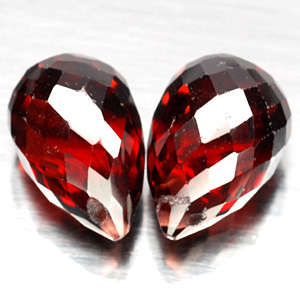 PORT RED BRIOLETTE FACET GARNETS