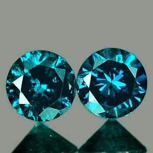 PAIR OF RICH BLUE DIAMONDS