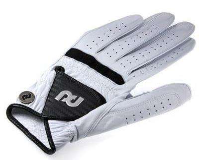 Porsche Design Men's leather white cadet golf glove in XL