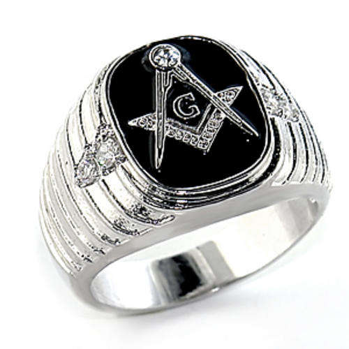 MASONIC FREEMASON MEN'S RING - SIZE 11