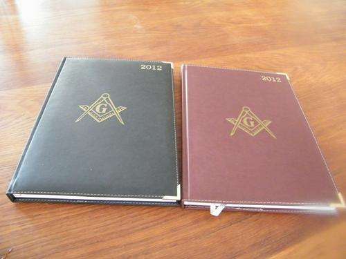 2012 - "PAGE PER DAY DIARY" WITH MASONIC LOGO