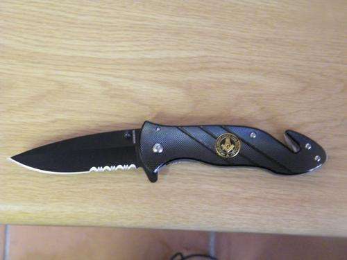 MASONIC FOLDED BLADE RESCUE RANGER KNIFE
