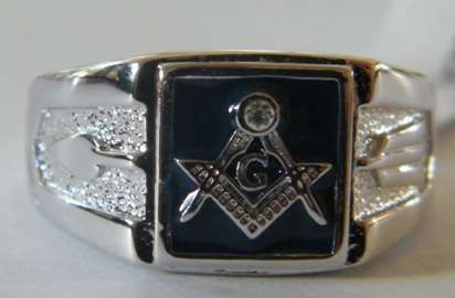 MASONIC FREEMASON RING - SIZE 11
