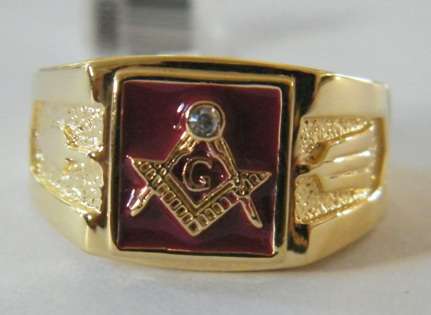 MASONIC FREEMASON RING - SIZE 10
