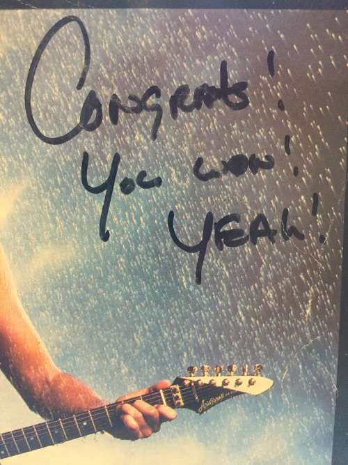 David Hasselhoff, Original Signed Vinyl/LP Night Rocker