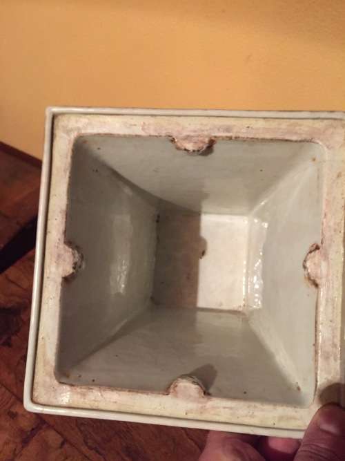 Antique Hand Painted Vase - chipped