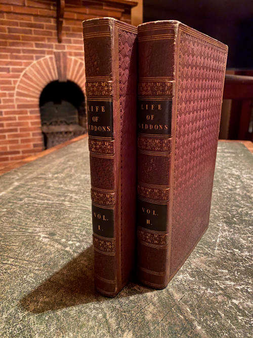 1834 Life of Mrs. Siddons Published: London Effingham Wilson. First Edition Two volumes