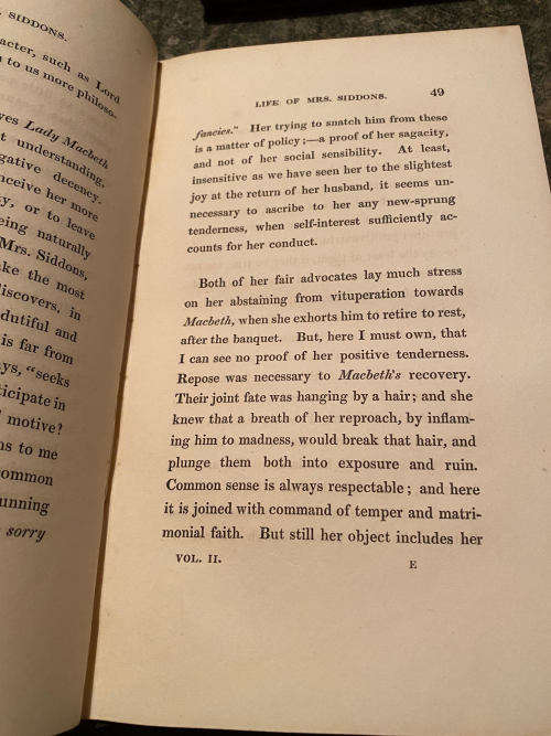 1834 Life of Mrs. Siddons Published: London Effingham Wilson. First Edition Two volumes