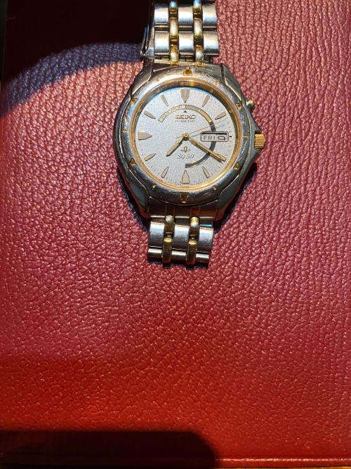 seiko kinetic sq50 Gold Tone