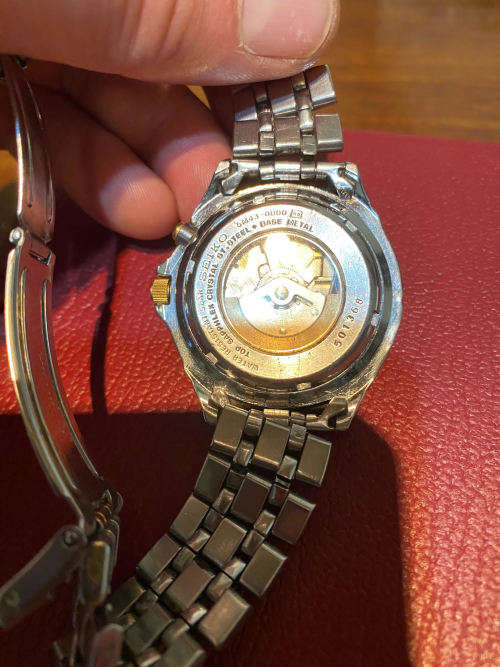 seiko kinetic sq50 Gold Tone