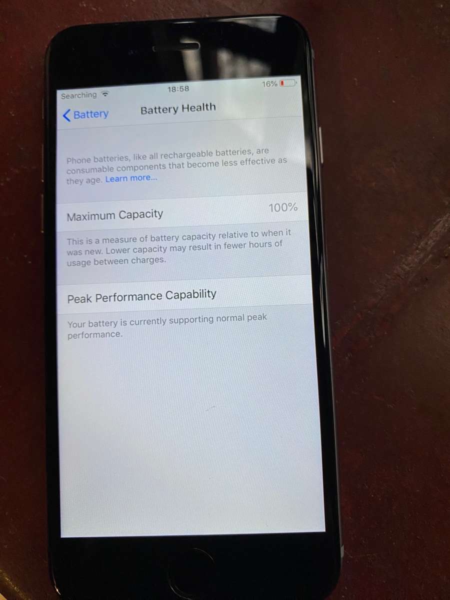 Apple Iphone 6 32GB 100% Battery