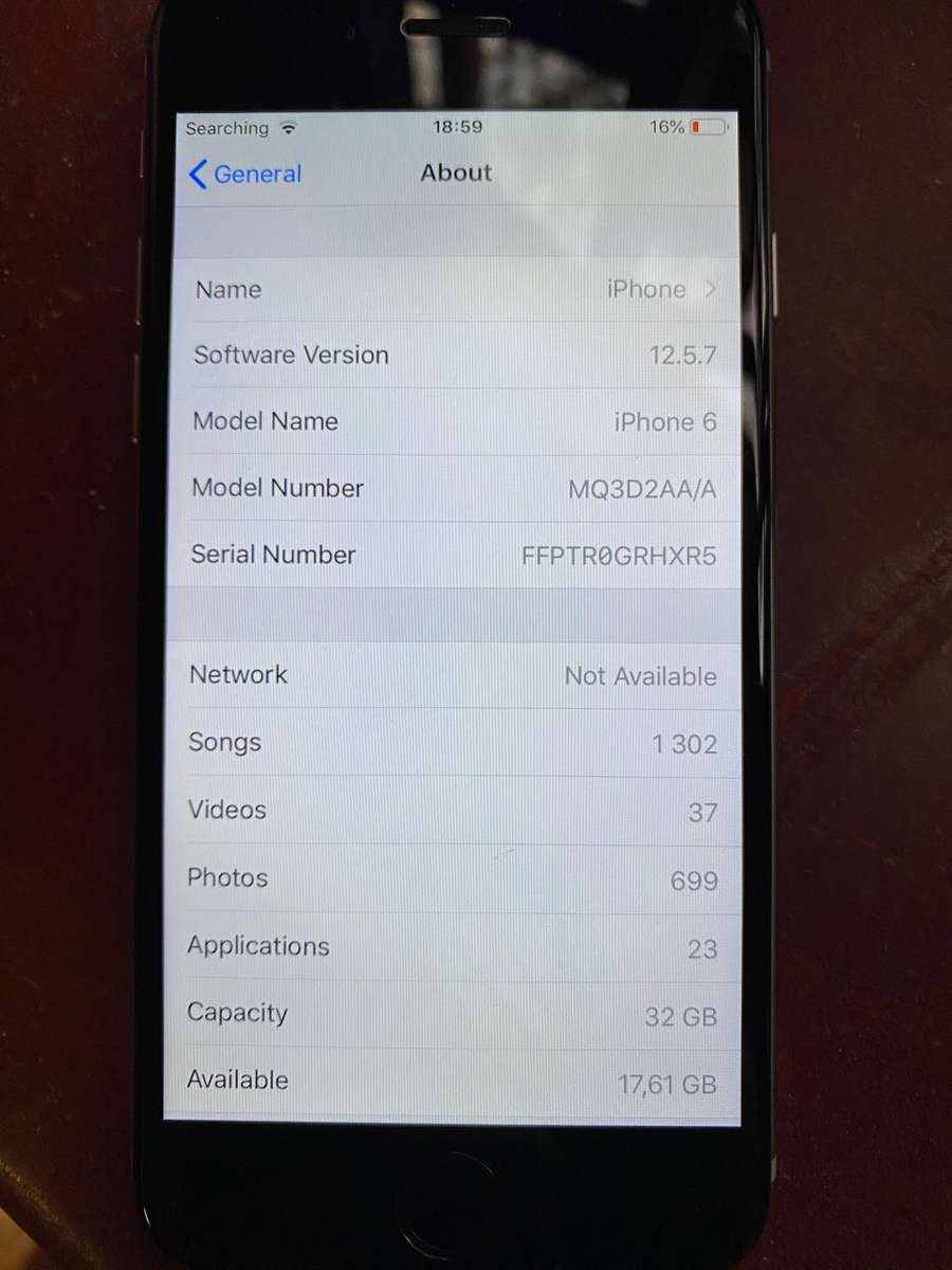 Apple Iphone 6 32GB 100% Battery