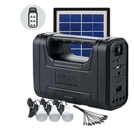 Solar Lighting Mini Kit ESK 8017 with SMD LED Light, 3 Light Bulbs and Solar Panel