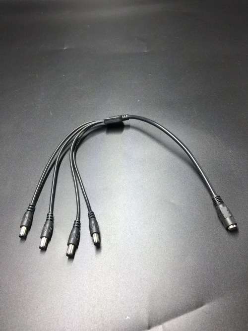 12V DC 4 Way Power Cable Splitter