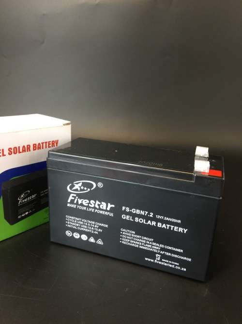 Fivestar GEL Solar Battery 12V7.2AH FS-GBN7.2