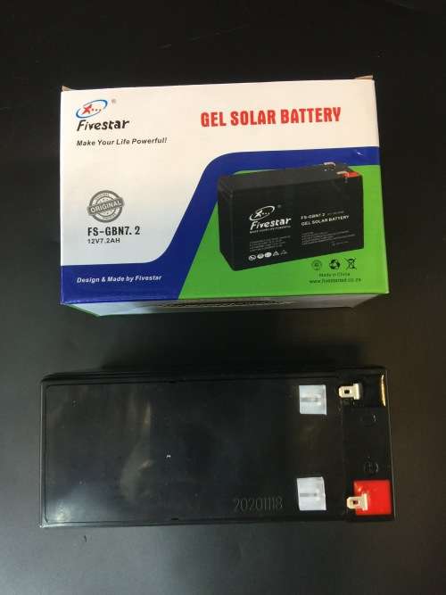 Fivestar GEL Solar Battery 12V7.2AH FS-GBN7.2