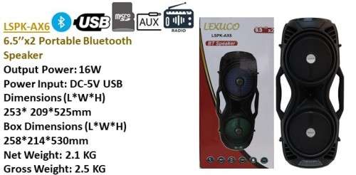 Bluetooth Speaker 6.5` LSPK-AX6