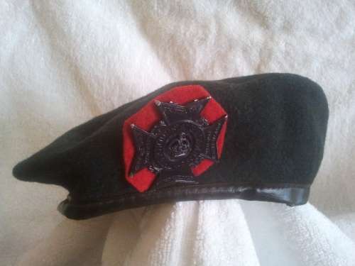 Rhodesian Army. Rhodesia Regiment beret. Small.
