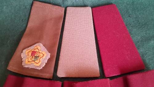 SADF Medical Corps Major`s shoulder boards lot.