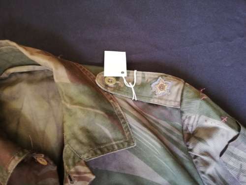 Rhodesian Army camo bushjacket. BSAP, dyed. Local postage only.