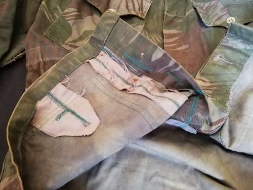 Rhodesian Army camo bushjacket. BSAP, dyed. Local postage only.